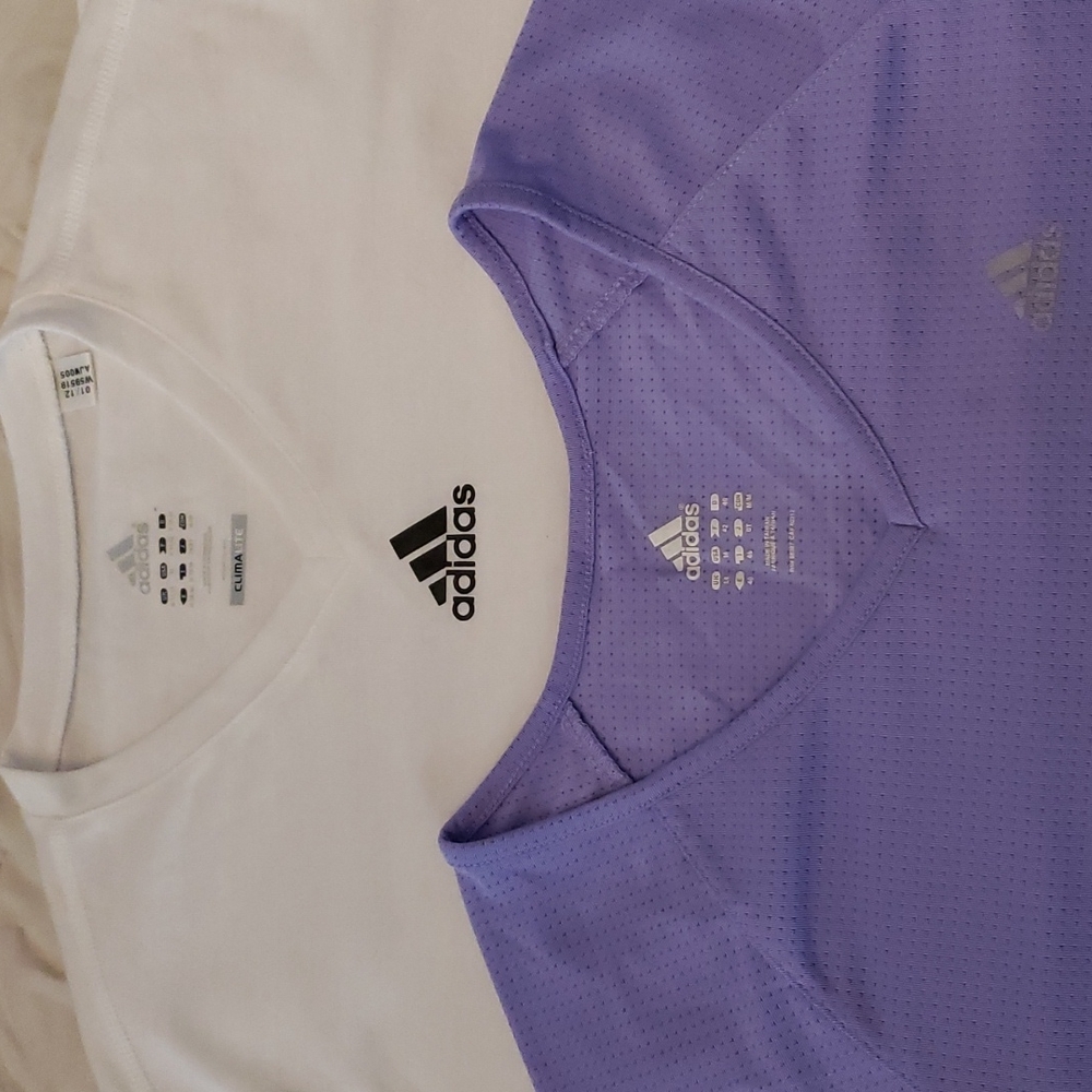 2 Women's Adidas Gym Shirts. Size Medium